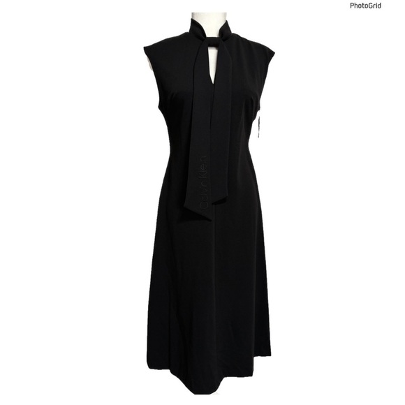 Calvin Klein Black Princess Sheath Dress - Picture 2 of 2